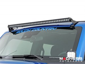 Ford Bronco Windshield Light Bar Kit - Rough Country - 40" Single Row LED Ford Bronco Windshield Light Bar Kit - Rough Country - 40" Single Row LED